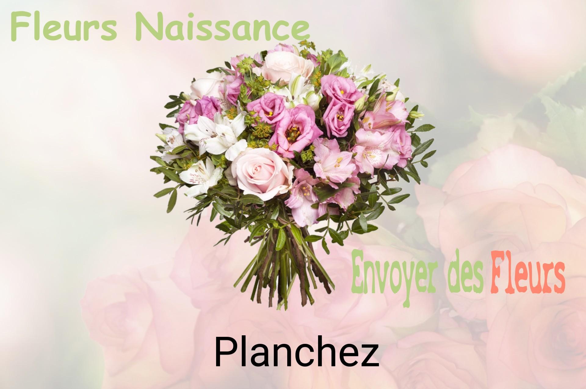 Bouquet de fleurs de naissance livré à Planchez
